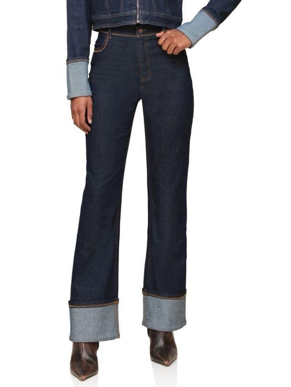 House of Harlow Cuff Hem Jeans